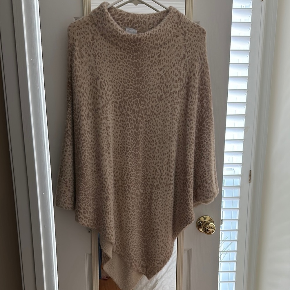 Leopard Print Tan Sweater